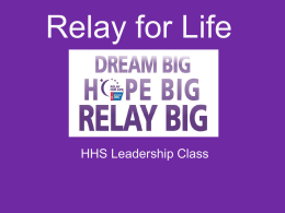 Relay for Life - Hughson Union High School