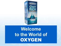 OXYGEN THERAPY in a Bottle