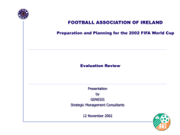 FOOTBALL ASSOCIATION OF IRELAND Preparation and …