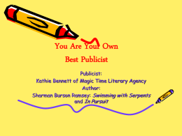Power Point You Are Your Own Best Publicist - Southern