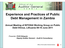 Lysbilde 1 - Working Group on Public Debt
