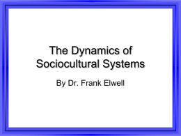Basic Principles of Sociocultural Materialism