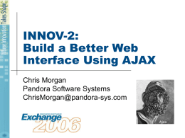 INNOV-2: Build a Better Web Interface Using AJAX