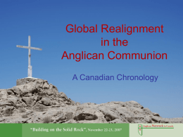 Global Realignment: A Canadian Chronology