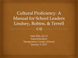 Cultural Proficiency: A Manual for School Leaders Lindsey