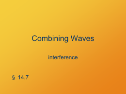 Describing Waves