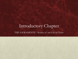 Introductory Chapter - Midwest Theological Forum