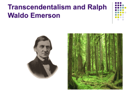 Emerson, Thoreau, and Transcendentalism