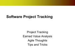 Software Project Tracking