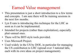 Earned Value management
