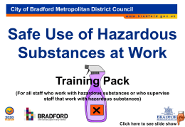 Occupational Safety - Safe Use of Substances Training Pack