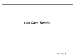 Use Case Tutorial - University of Hawaii