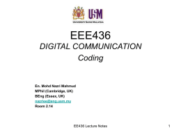 EEE436 - School Of Electrical & Electronic Engineering