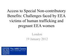 The Rights of EEA National Victims of Human Trafficking