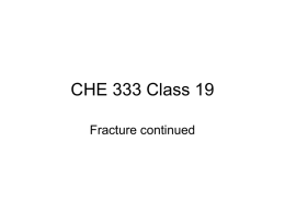 CHE 333 Class 20 - University of Rhode Island
