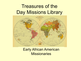 Treasures of the Day Missions Library