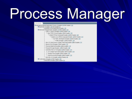 Xap’s Process Manager