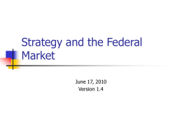 Strategy and the Federal Market