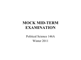 STUDY GUIDE FOR MID