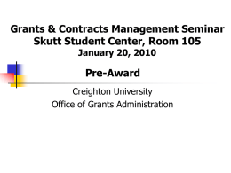 Grants & Contracts Management