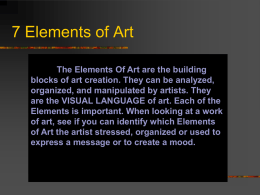 7 Elements of Art - Lakewood City Schools