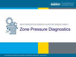 Zone Pressure Diagnostics