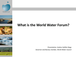 Diapositive 1 - 7th World Water Forum 2015