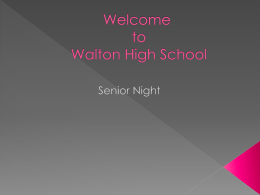 Welcome to Walton High School