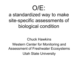 O/E: a standardized way to make site