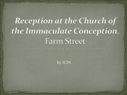 Reception at the Church of the Immaculate Conception, Farm
