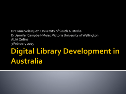 Digital Library Development in Australia