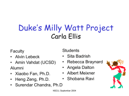 Milly Watt Project - Nc State University