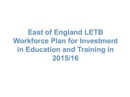 Workforce Plan 2015/16 East of England