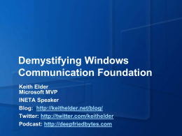 Demystyfying Windows Communication Foundation