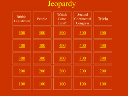 Jeopardy - Fairview Park City Schools | 21st Century
