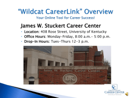 Job Search Strategies - University of Kentucky