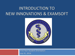 Introduction to New Innovations