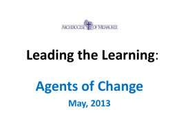 Leading the Learning: