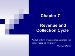 Chapter 16 – Completing the Tests in the Sales and
