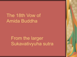 The 18th Vow of Amida Buddha