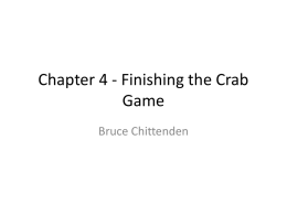 Chapter 2 - The First Program: Little Crab