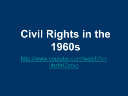 Civil Rights in the 1960s