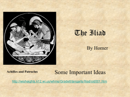 The Iliad by Homer - Welcome to myMVNU | Home