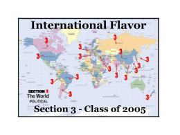 International Flavor - Ross School of Business