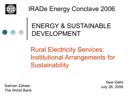 Rural Electricity Access