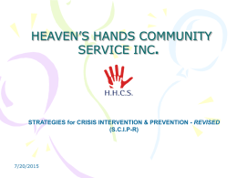 HEAVEN’S HANDS COMMUNITY SERVICE INC.