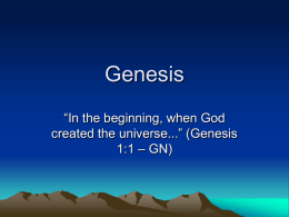 What happened before Genesis 1:1?
