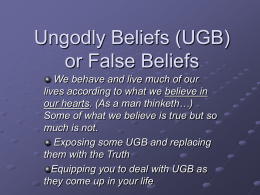 Ungodly Beliefs