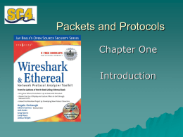 Packets and Protocols - St. Clair County Community College