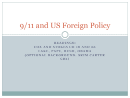 9/11 and US Foreign Policy - University of California, San